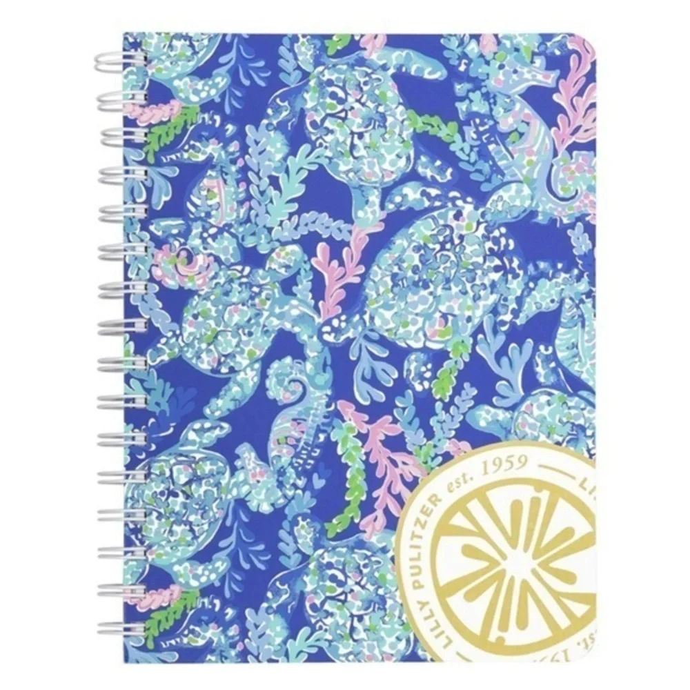 NWT Lilly Pulitzer Hardcover Spiral Notebook, 8.25